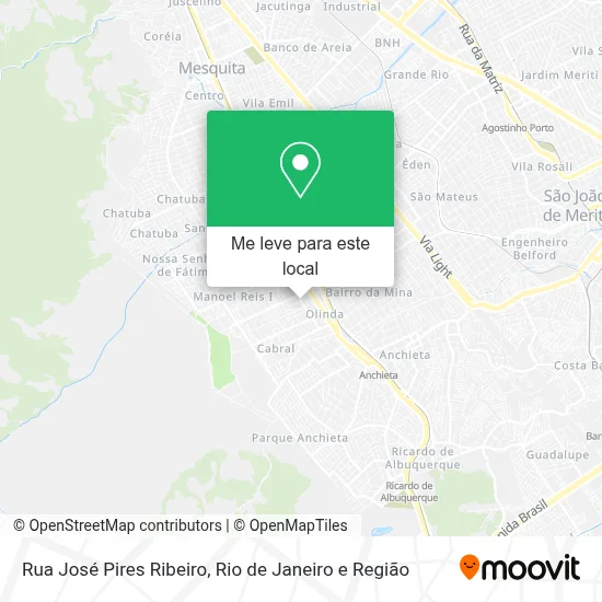 Rua José Pires Ribeiro mapa