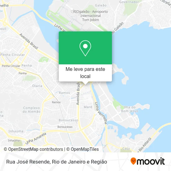 Rua José Resende mapa