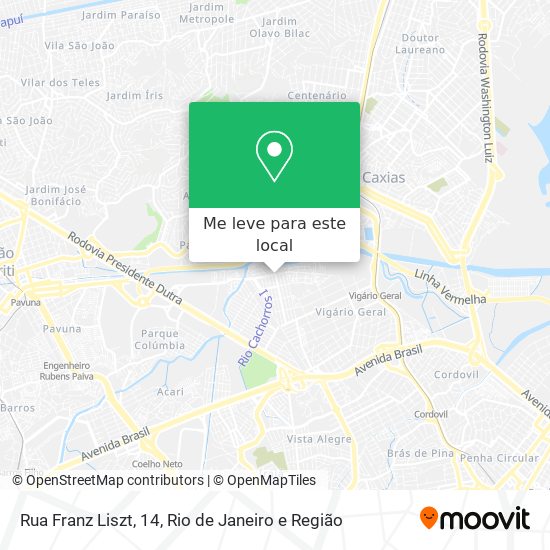 Rua Franz Liszt, 14 mapa