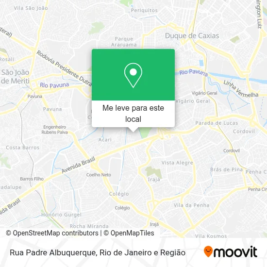 Rua Padre Albuquerque mapa