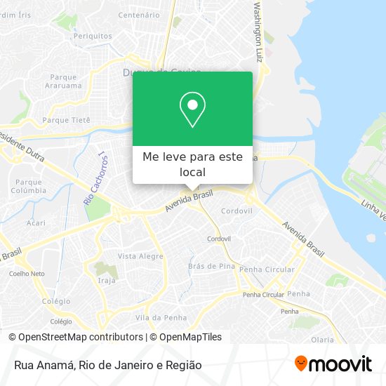 Rua Anamá mapa