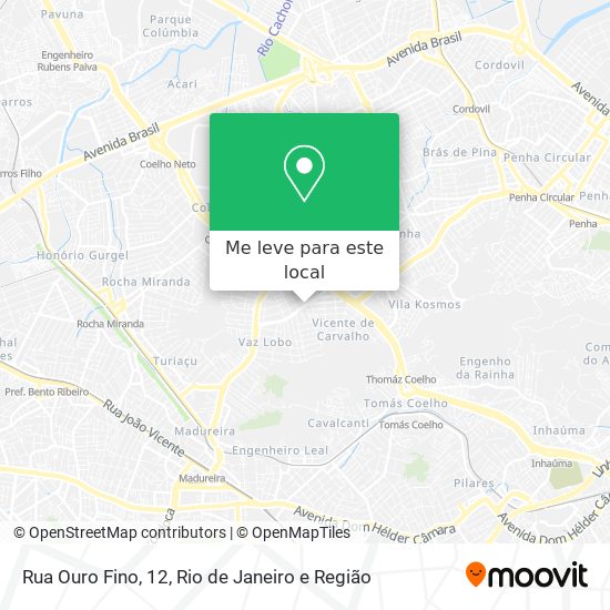 Rua Ouro Fino, 12 mapa