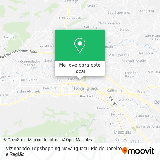 Vizinhando Topshopping Nova Iguaçu mapa