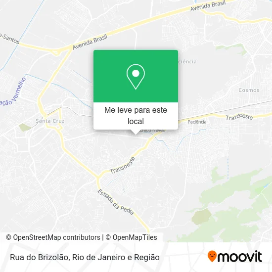 Rua do Brizolão mapa