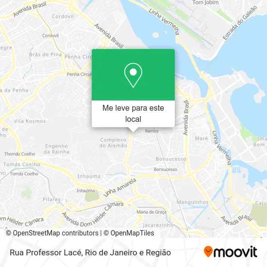 Rua Professor Lacé mapa