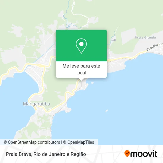 Praia Brava mapa