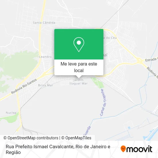Rua Prefeito Ismael Cavalcante mapa