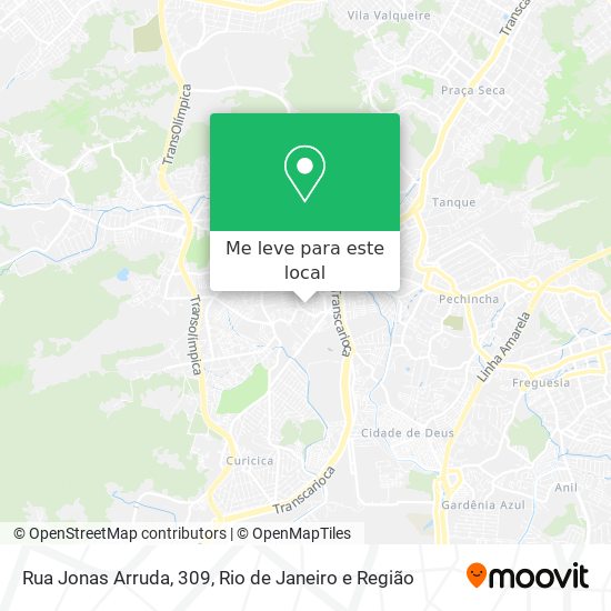 Rua Jonas Arruda, 309 mapa