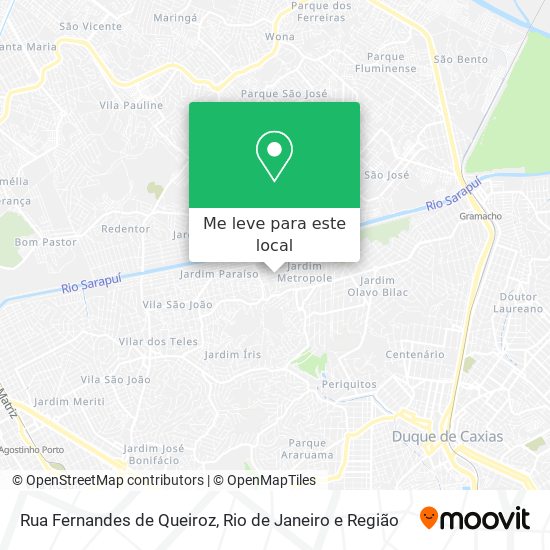 Rua Fernandes de Queiroz mapa