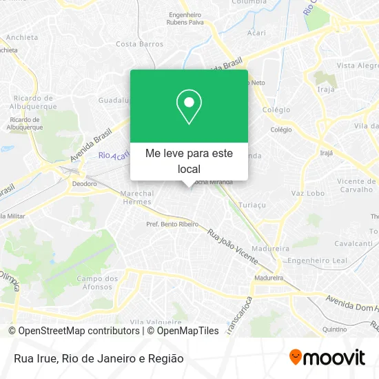 Rua Irue mapa