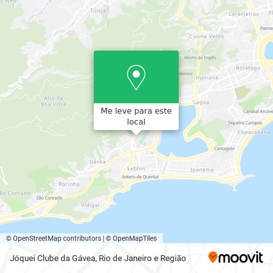 Jóquei Clube da Gávea mapa