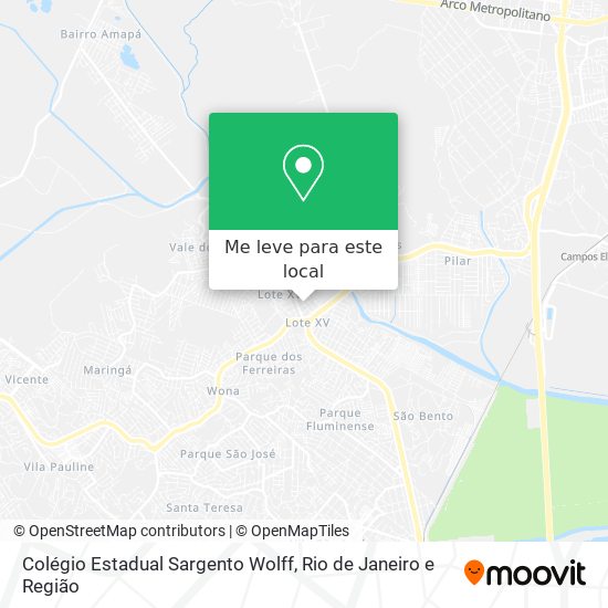 Colégio Estadual Sargento Wolff mapa