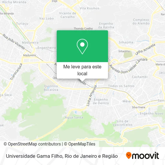 Universidade Gama Filho mapa