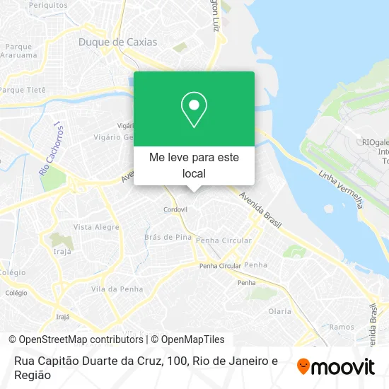Rua Capitão Duarte da Cruz, 100 mapa