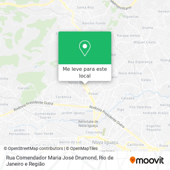 Rua Comendador Maria José Drumond mapa