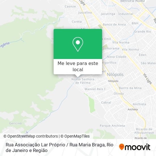 Rua Associação Lar Próprio / Rua Maria Braga mapa