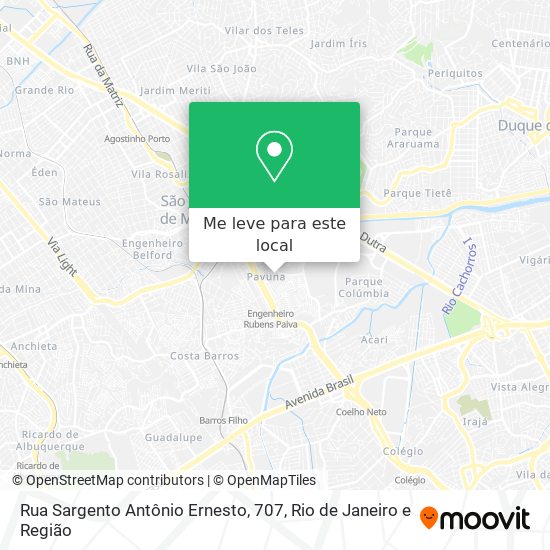 Rua Sargento Antônio Ernesto, 707 mapa