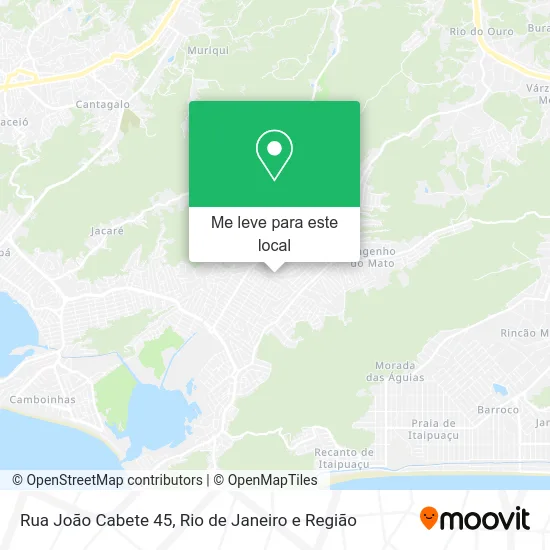 Rua João Cabete 45 mapa