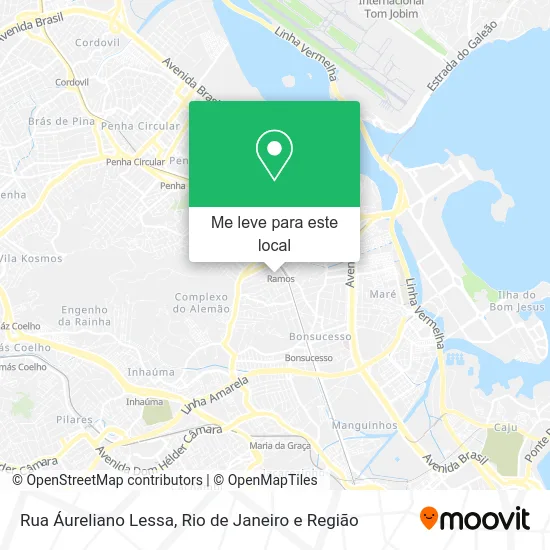 Rua Áureliano Lessa mapa
