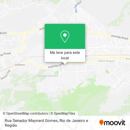 Rua Senador Maynard Gomes mapa