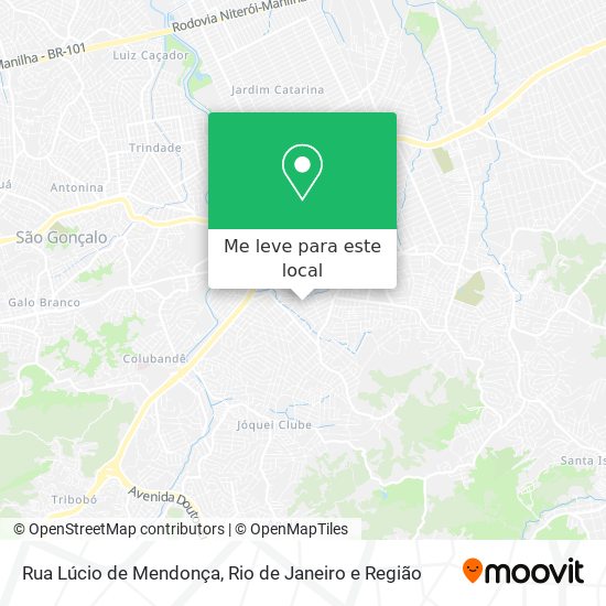 Rua Lúcio de Mendonça mapa