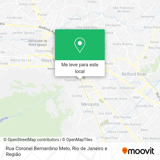 Rua Coronel Bernardino Melo mapa