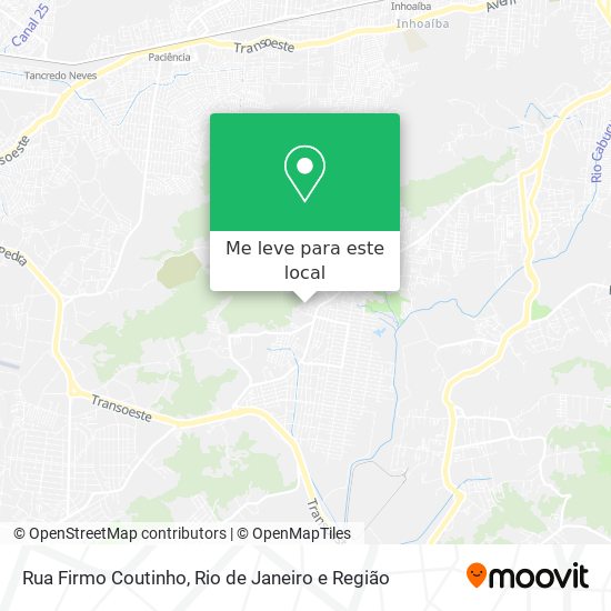 Rua Firmo Coutinho mapa