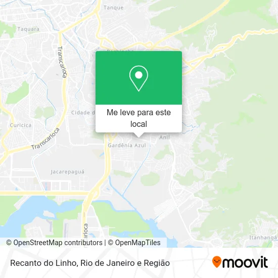 Recanto do Linho mapa