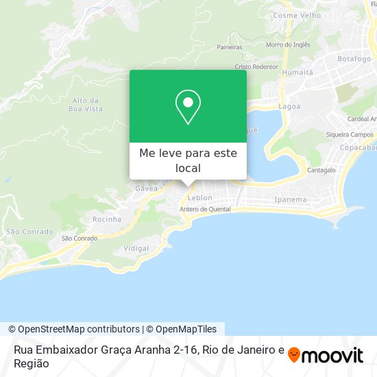 Rua Embaixador Graça Aranha 2-16 mapa