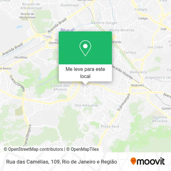 Rua das Camélias, 109 mapa