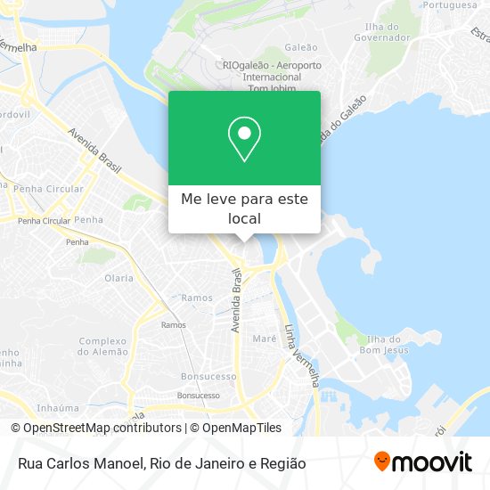 Rua Carlos Manoel mapa