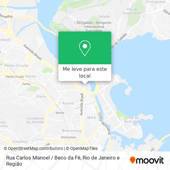 Rua Carlos Manoel / Beco da Fé mapa