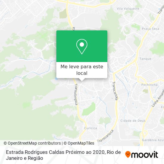 Estrada Rodrigues Caldas Próximo ao 2020 mapa