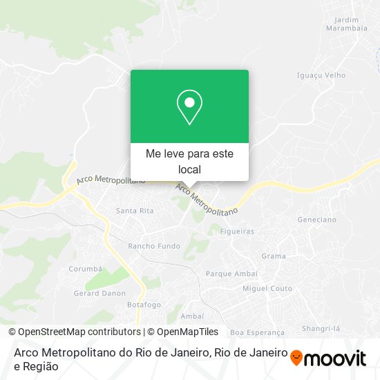 Arco Metropolitano do Rio de Janeiro mapa
