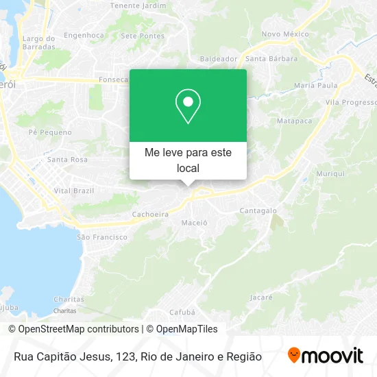 Rua Capitão Jesus, 123 mapa