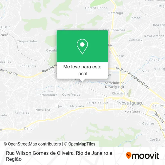 Rua Wilson Gomes de Oliveira mapa