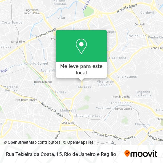 Rua Teixeira da Costa, 15 mapa