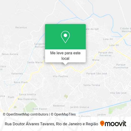 Rua Doutor Álvares Tavares mapa