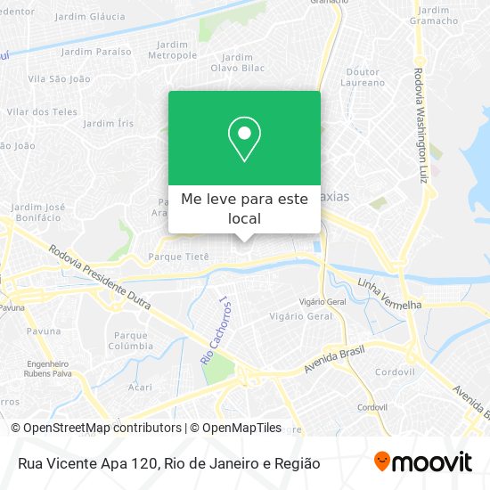 Rua Vicente Apa 120 mapa
