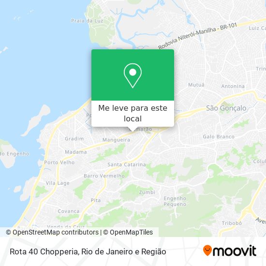 Rota 40 Chopperia mapa