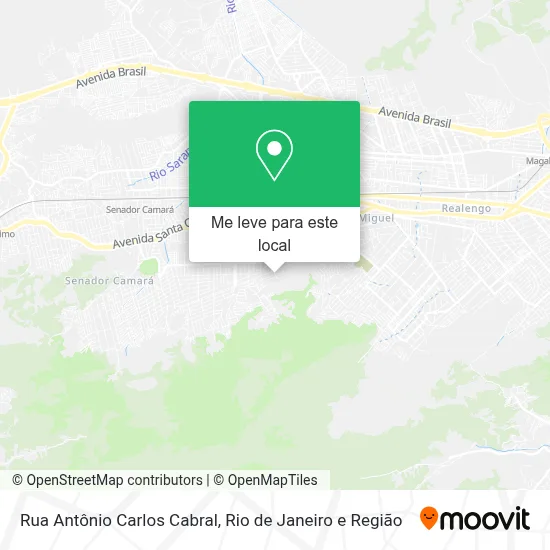 Rua Antônio Carlos Cabral mapa