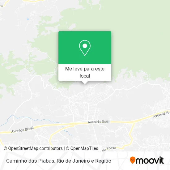 Caminho das Piabas mapa