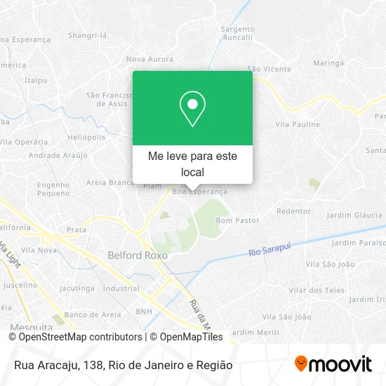 Rua Aracaju, 138 mapa