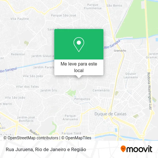 Rua Juruena mapa