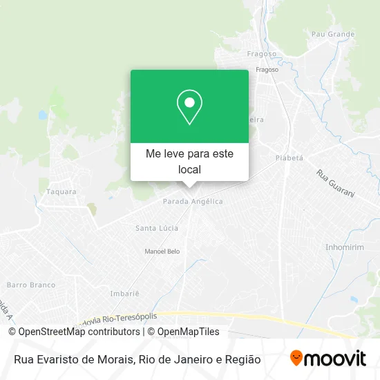 Rua Evaristo de Morais mapa