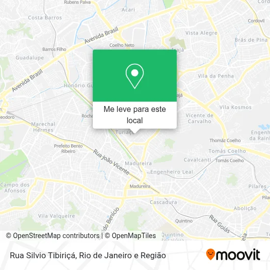 Rua Silvio Tibiriçá mapa
