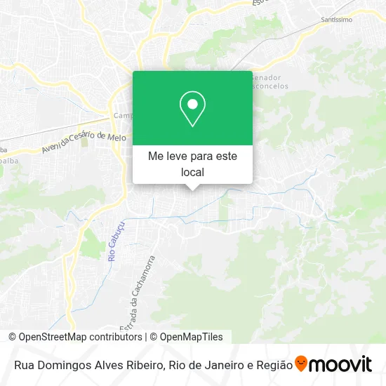 Rua Domingos Alves Ribeiro mapa