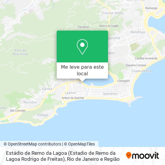 Estádio de Remo da Lagoa (Estadio de Remo da Lagoa Rodrigo de Freitas) mapa