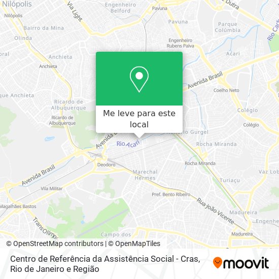 Centro de Referência da Assistência Social - Cras mapa