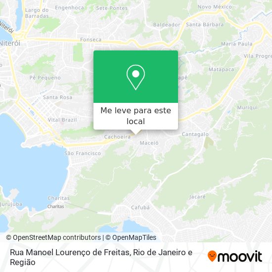 Rua Manoel Lourenço de Freitas mapa